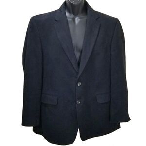 Vintage Lauren by Ralph Lauren Men’s Black Faux Suede Sport Coat Size 44R